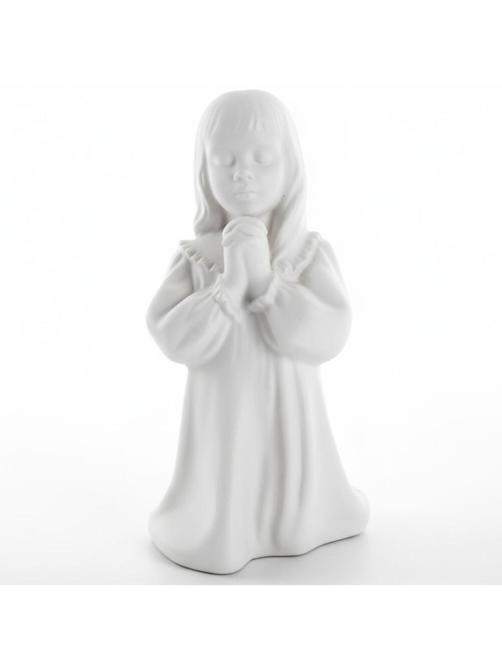 Hansen Classics Porcelain Figurine Faith Girl Praying Statue 1984 Vintage
